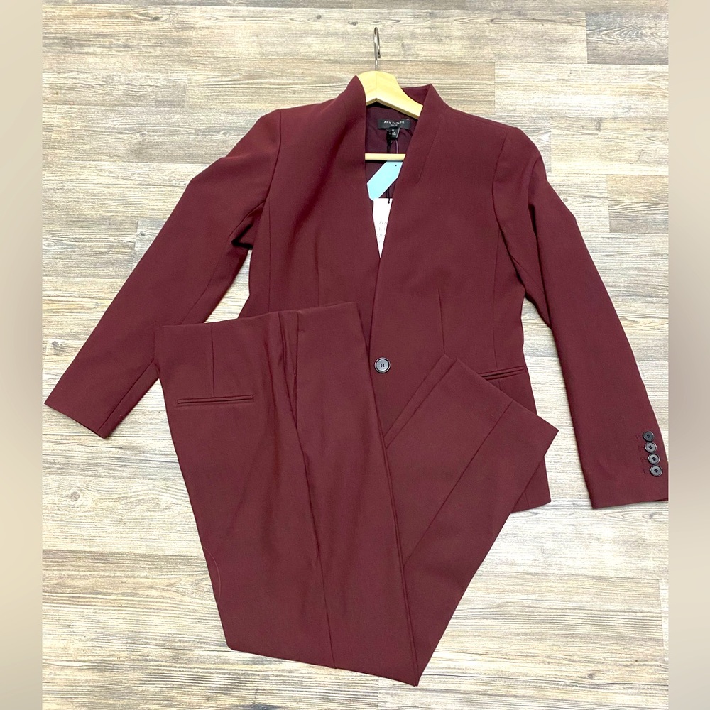 Ann Taylor One Button Blazer & Side Strip Ankle Pants Bundle (Read description)
